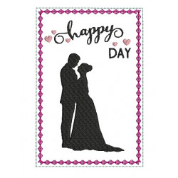 ITH Postkarte - Happy Day Silhouette